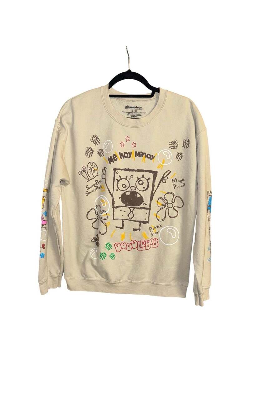 Nickelodeon SpongeBob SquarePants DoodleBob Allover Icons Crewneck Sweatshirt
